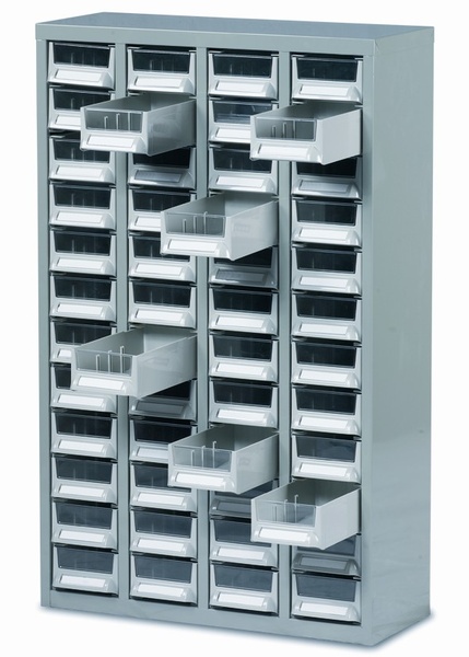 Topdrawer 48 Drawer Cabinet without doors Topdrawer Small Parts Cabinets Trolley Small Parts Storage Systems Barton Storage Systems