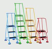 Wheelalong Steel Steps - Classic Colour Mobile Steps